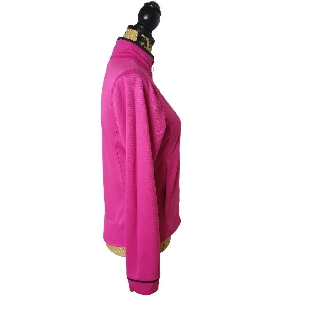 Adidas Women's Pink Jacket Stretch Textured Lightweight Jacket Small NWOT - Picture 5 of 7